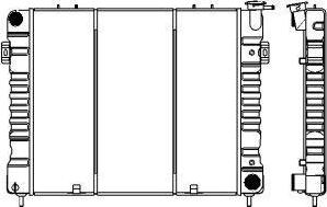 SAKURA Automotive 1231-0305 - Радіатор, охолодження двигуна autocars.com.ua