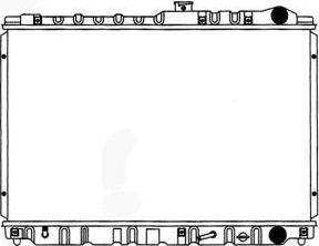 SAKURA Automotive 1271-0209 - Радіатор, охолодження двигуна autocars.com.ua