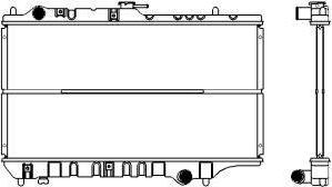 SAKURA Automotive 1300-0107 - Радіатор, охолодження двигуна autocars.com.ua