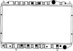 SAKURA Automotive 1321-0262 - Радіатор, охолодження двигуна autocars.com.ua