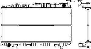 SAKURA Automotive 1340-0103 - Радіатор, охолодження двигуна autocars.com.ua