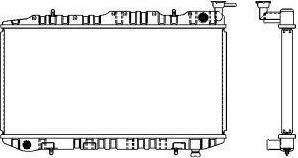 SAKURA Automotive 1341-0242 - Радіатор, охолодження двигуна autocars.com.ua