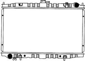 SAKURA Automotive 1341-0256 - Радіатор, охолодження двигуна autocars.com.ua