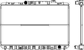 SAKURA Automotive 1460-0117 - Радиатор, охлаждение двигателя avtokuzovplus.com.ua