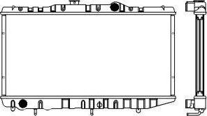SAKURA Automotive 1461-0233 - Радіатор, охолодження двигуна autocars.com.ua