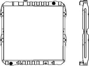 SAKURA Automotive 1461-0260 - Радіатор, охолодження двигуна autocars.com.ua