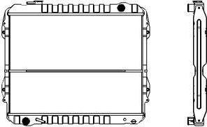 SAKURA Automotive 1461-0288 - Радіатор, охолодження двигуна autocars.com.ua