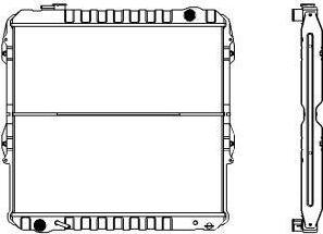 SAKURA Automotive 1461-0289 - Радіатор, охолодження двигуна autocars.com.ua