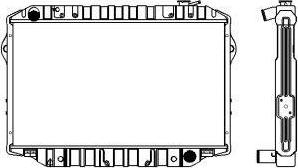 SAKURA Automotive 1461-0327 - Радиатор, охлаждение двигателя autodnr.net