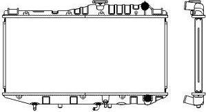 SAKURA Automotive 2272-1001 - Радіатор, охолодження двигуна autocars.com.ua