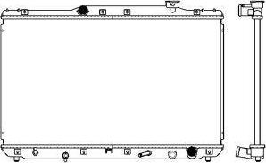 SAKURA Automotive 2461-1001 - Радиатор, охлаждение двигателя avtokuzovplus.com.ua