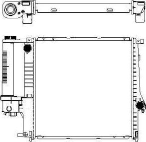 SAKURA Automotive 3011-1006 - Радиатор, охлаждение двигателя avtokuzovplus.com.ua