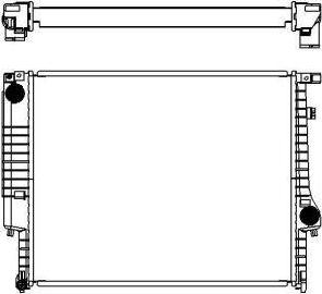 SAKURA Automotive 3011-1010 - Радиатор, охлаждение двигателя avtokuzovplus.com.ua