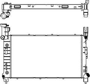 SAKURA Automotive 3091-1001 - Радіатор, охолодження двигуна autocars.com.ua