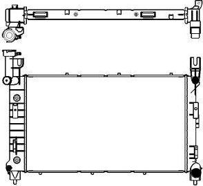 SAKURA Automotive 3091-1002 - Радіатор, охолодження двигуна autocars.com.ua