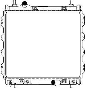 SAKURA Automotive 3091-1006 - Радиатор, охлаждение двигателя avtokuzovplus.com.ua