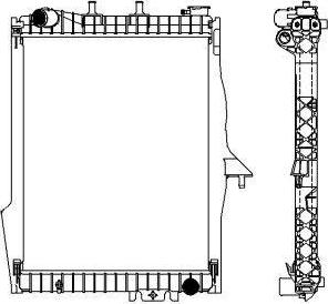 SAKURA Automotive 3131-1006 - Радіатор, охолодження двигуна autocars.com.ua