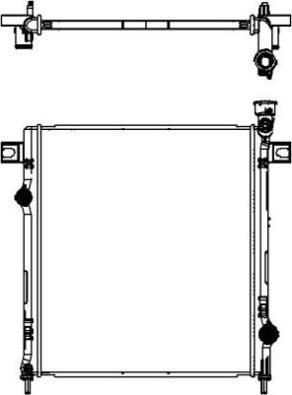 SAKURA Automotive 3131-8502 - Радіатор, охолодження двигуна autocars.com.ua