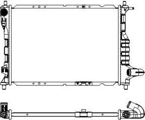 SAKURA Automotive 3141-1010 - Радіатор, охолодження двигуна autocars.com.ua