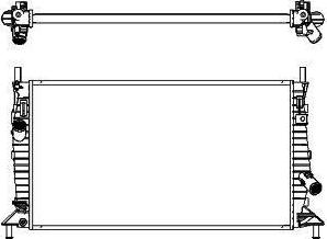 SAKURA Automotive 3161-1011 - Радиатор, охлаждение двигателя autodnr.net