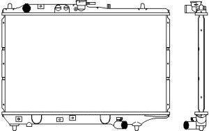 SAKURA Automotive 3161-1102 - Радіатор, охолодження двигуна autocars.com.ua