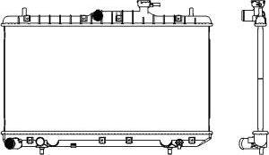 SAKURA Automotive 3221-1027 - Радіатор, охолодження двигуна autocars.com.ua