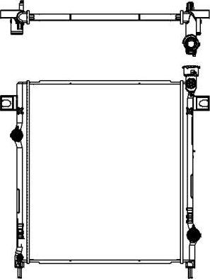 SAKURA Automotive 3231-8503 - Радиатор, охлаждение двигателя avtokuzovplus.com.ua