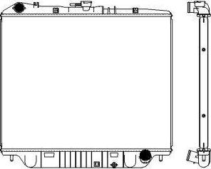 SAKURA Automotive 3241-1024 - Радиатор, охлаждение двигателя avtokuzovplus.com.ua