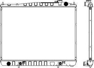 SAKURA Automotive 3251-1017 - Радіатор, охолодження двигуна autocars.com.ua