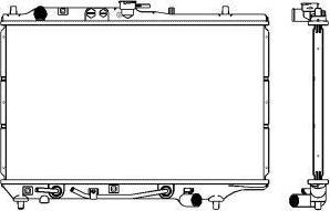 SAKURA Automotive 3301-1101 - Радіатор, охолодження двигуна autocars.com.ua