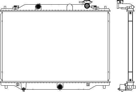 SAKURA Automotive 3301-8516 - Радіатор, охолодження двигуна autocars.com.ua
