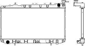 SAKURA Automotive 3341-1005 - Радіатор, охолодження двигуна autocars.com.ua