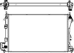 SAKURA Automotive 3351-1002 - Радиатор, охлаждение двигателя avtokuzovplus.com.ua