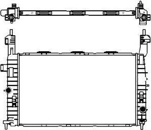 SAKURA Automotive 3351-1004 - Радиатор, охлаждение двигателя avtokuzovplus.com.ua