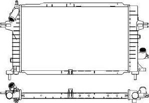 SAKURA Automotive 3351-1011 - Радиатор, охлаждение двигателя avtokuzovplus.com.ua