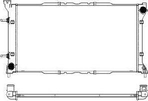 SAKURA Automotive 3421-1002 - Радиатор, охлаждение двигателя avtokuzovplus.com.ua