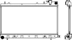 SAKURA Automotive 3421-1013 - Радіатор, охолодження двигуна autocars.com.ua