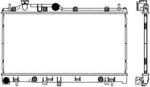 SAKURA Automotive 3421-1022 - Радіатор, охолодження двигуна autocars.com.ua