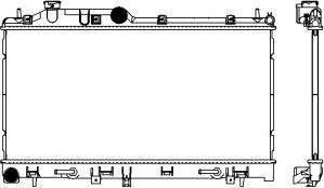 SAKURA Automotive 3421-1023 - Радіатор, охолодження двигуна autocars.com.ua