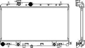 SAKURA Automotive 3421-1030 - Радіатор, охолодження двигуна autocars.com.ua