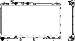 SAKURA Automotive 3421-8504 - Радіатор, охолодження двигуна autocars.com.ua