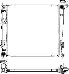 SAKURA Automotive 3451-7001 - Радіатор, охолодження двигуна autocars.com.ua