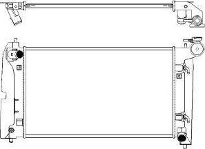 SAKURA Automotive 3461-1023 - Радиатор, охлаждение двигателя autodnr.net