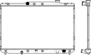 SAKURA Automotive 3461-1044 - Радиатор, охлаждение двигателя avtokuzovplus.com.ua