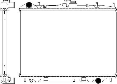 SAKURA Automotive 3811-4001 - Радіатор, охолодження двигуна autocars.com.ua