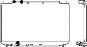 SAKURA Automotive 4211-1018 - Радиатор, охлаждение двигателя autodnr.net