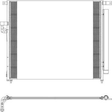 SAKURA Automotive 5161-9804 - Конденсатор кондиционера avtokuzovplus.com.ua