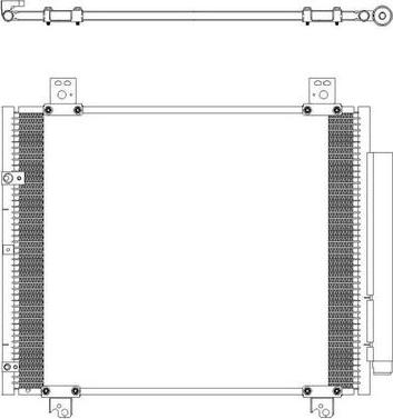 SAKURA Automotive 5461-9832 - Конденсатор, кондиціонер autocars.com.ua