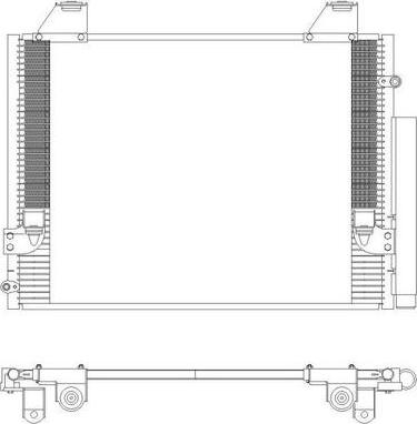 SAKURA Automotive 5461-9835 - Конденсатор, кондиціонер autocars.com.ua