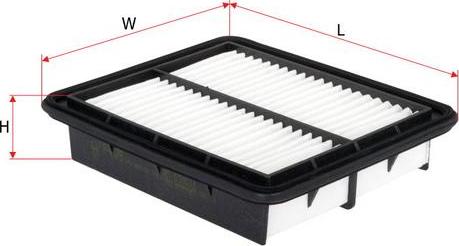 SAKURA Automotive A-1079 - Повітряний фільтр autocars.com.ua